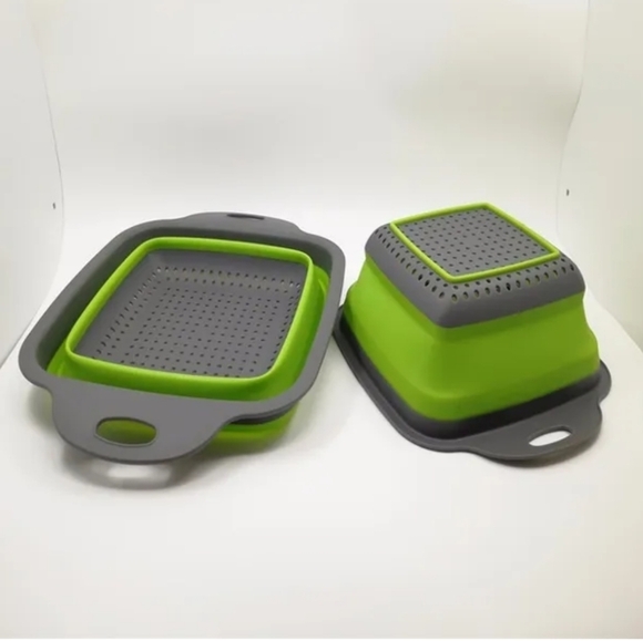 EXTRA Large Foldable Colander SET with FREE Funnel - Picture 5 of 10